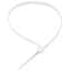 Cole-Parmer 40 Pound Nylon Ladder Cable Zip Ties, 7.5" L, White; 1000/PK