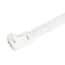 Cole-Parmer 50 Pound Nylon Reusable Releasable Cable Zip Ties, White, 7.9" L; 1000/Bag