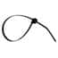 Cole-Parmer 25 Pound Polypropylene Heat-Resistant Cable Zip Ties, 8" L, Black; 1000/PK