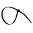 Cole-Parmer 18 Pound Nylon Cable Zip Ties, 6.0" L, Black; 100/CS