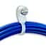 Cole-Parmer 50 Pound Nylon Mountable Cable Zip Ties, 8.0" L, White; 100/CS