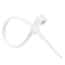 Cole-Parmer 50 Pound Nylon Mountable Cable Zip Ties, 8.0" L, White; 100/CS