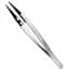 Cole-Parmer 2ACF.SA.1 Stainless Steel Tweezers w/ Flat, Round, Plastic Tips