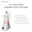 Cole-Parmer VAS-200 Vacuum Aspiration System, Quick-Release Couplings Cap, 4 L (135 oz)