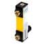 Cole-Parmer Variable Area Flowmeter, Acrylic, Air, 50 LPM, 1/8" Brass, with Valve
