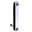 Cole-Parmer Variable Area Flowmeter, 316 Stainless Steel, Glass Float, 1/8" NPT(F), 46 mL/min. (Air), 0.50 mL/min. (H2O), Hi-Res Valve