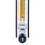 Cole-Parmer Variable Area Flowmeter, 316 Stainless Steel, Stainless Steel Float, 1/8" NPT(F), 1665 mL/min. (Air), 44 mL/min. (H2O), Hi-Res Valve