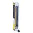 Cole-Parmer Variable Area Flowmeter, 316 Stainless Steel, Glass Float, 1/8" NPT(F), 2214 mL/min. (Air),  49 mL/min. (H2O), Hi-Res Valve
