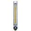 Cole-Parmer Variable Area Flowmeter, 150 mm, Aluminum Fitting, 1/8" NPT(F), 34 mL/min. (Air), Cartridge Valve