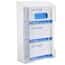 Cole-Parmer ThinTouch™ Powder-Free Blue Disposable Nitrile Gloves and Acrylic Triple Glove Box Holder Bundle