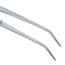 Cole-Parmer Stainless Steel Tweezers, w/ Lock, Bent Tips, Serrated, 152mm