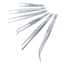 Cole-Parmer Stainless Steel Tweezers & Forceps, Set of 6 w/Pouch