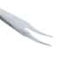 Cole-Parmer Stainless Steel Tweezers, Curved Serrated Tip, 114mm; 12/PK