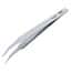 Cole-Parmer Stainless Steel Tweezers, Curved Serrated Tip, 114mm; 12/PK