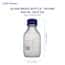 Cole-Parmer Glass Media Bottles, Class A, Round, 500 mL (16.9 oz); 10/Pk