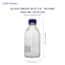 Cole-Parmer Glass Media Bottles, Class A, Round, 1000 mL (33.8 oz); 10/Pk