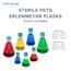 Cole-Parmer Sterile Erlenmeyer Flasks, PETG, Seal Cap, 125mL (4 oz); 24/Cs