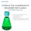Cole-Parmer Sterile Erlenmeyer Flasks, Polycarbonate, Vent Cap, 125mL (4 oz); 24/Cs