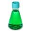Cole-Parmer Sterile Erlenmeyer Flasks, Polycarbonate, Vent Cap, 500mL (16 oz); 12/Cs