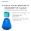 Cole-Parmer Sterile Erlenmeyer Flask, Polycarbonate, Baffled, Vent Cap, 125mL (4 oz); 24/Cs