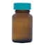 Cole-Parmer GLC-02083 Economy Pre-Cleaned Wide-Mouth Bottle, Amber Glass, 30mL; 24/CS