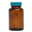Cole-Parmer GLC-02192 Economy Pre-Cleaned Wide-Mouth Bottle, Amber Glass, 120mL; 24/CS