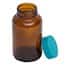 Cole-Parmer GLC-02192 Economy Pre-Cleaned Wide-Mouth Bottle, Amber Glass, 120mL; 24/CS