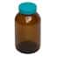 Cole-Parmer GLC-02137 Economy Pre-Cleaned Wide-Mouth Bottle, Amber Glass, 500mL; 12/CS