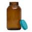 Cole-Parmer GLC-02137 Economy Pre-Cleaned Wide-Mouth Bottle, Amber Glass, 500mL; 12/CS