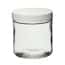 Cole-Parmer Straight-Sided Round Jar, Clear Glass, 185mL (6 oz); 24/CS
