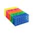 Cole-Parmer 4-Way Interlock Tube Rack, PP, Fluorescent Colors; 5/PK