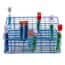 Cole-Parmer Coated Wire Tube Rack, 10-13mm, 9x12, Blue