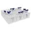 Cole-Parmer High-Capacity Tube Rack, 16 to 20 mm, White