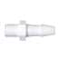 Cole-Parmer Threaded to Hose Barb Fitting, Straight Adapter, White Nylon, Cleanroom Packed, 1/4-28 UNF x 5/32" ID; 10/Pk