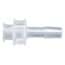 Cole-Parmer Luer to Hose Barb Fitting, Straight Adapter, Animal-Derivative-Free Polypropylene, Cleanroom Packed, Large Bore Female Luer x 3/16" ID; 10/Pk