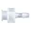 Cole-Parmer Luer to Hose Barb Fitting, Straight Adapter, Natural Kynar®, Cleanroom Packed, Large Bore Female Luer x 1/4" ID; 10/Pk
