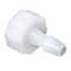 Cole-Parmer Luer to Hose Barb Fitting, Straight Adapter, Natural Nylon, Cleanroom Packed, Large Bore Male Luer x 1/4" ID; 10/Pk