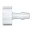 Cole-Parmer Luer to Hose Barb Fitting, Straight Adapter, White Nylon, Cleanroom Packed, Large Bore Male Luer x 5/16" ID; 10/Pk