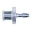 Cole-Parmer Luer to Hose Barb Fitting, Straight Adapter, CrystalVu™, Cleanroom Packed, Female Luer x 3/32" ID; 10/Pk