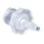 Cole-Parmer Luer to Hose Barb Fitting, Straight Adapter, Animal-Derivative-Free Polypropylene, Cleanroom Packed, Female Luer x 1/16" ID; 10/Pk