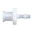Cole-Parmer Luer to Hose Barb Fitting, Straight Adapter, Natural Nylon, Cleanroom Packed, Female Luer x 1/4" ID; 10/Pk