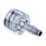 Cole-Parmer Luer to Hose Barb Fitting, Straight Adapter, CrystalVu™, Cleanroom Packed, Male Luer x 3/32" ID; 10/Pk