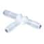 Cole-Parmer Hose Barb Fitting, Tee Union, Animal-Derivative-Free Polypropylene, Cleanroom Packed, 3/32" ID; 10/Pk