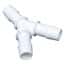 Cole-Parmer Hose Barb Fitting, Y Union, White Nylon, Cleanroom Packed, 3/32" ID; 10/Pk