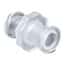 Cole-Parmer Luer Fitting, Straight Union, Natural Kynar®, Cleanroom Packed, Female Luer; 10/Pk