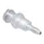 Cole-Parmer Luer to Hose Barb Fitting, Straight Adapter, Animal-Derivative-Free Polypropylene, Cleanroom Packed, Panel-Mount Female Luer x 1/8" ID; 10/Pk