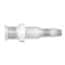 Cole-Parmer Luer to Hose Barb Fitting, Straight Adapter, Natural Kynar®, Cleanroom Packed, Panel-Mount Female Luer x 1/8" ID; 10/Pk