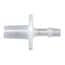 Cole-Parmer Luer to Hose Barb Fitting, Straight Adapter, Natural Kynar®, Cleanoom Packed, Male Slip Luer x  3/16" ID; 10/PK