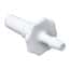 Cole-Parmer Luer to Hose Barb Fitting, Straight Adapter, White Nylon, Cleanroom Packed, Rotating Male Luer Lock x 1/16" ID; 10/Pk