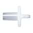 Cole-Parmer Luer to Hose Barb Fitting, Straight Adapter, Natural Nylon, Cleanoom Packed, Male Slip Luer x  1/8" ID; 10/PK
